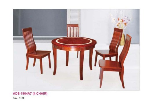 โต๊ะอาหารหน้าหินอ่อน ADS-1904A7 โต๊ะอาหารหน้าหินอ่อน ADS-1904A7